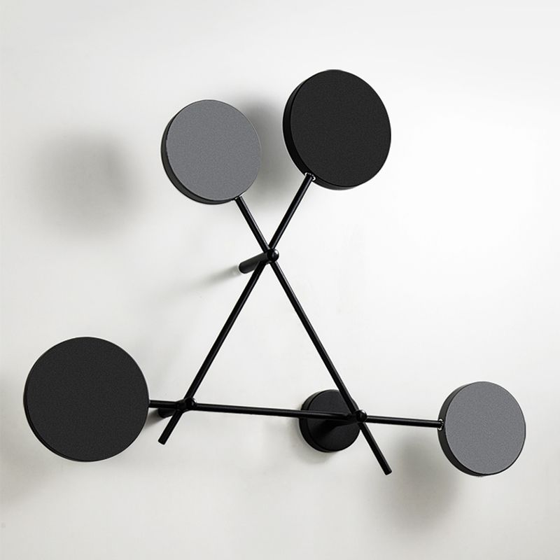 Luce da parete geometrica a 4 luci geometriche a 4 luci per soggiorno per soggiorno