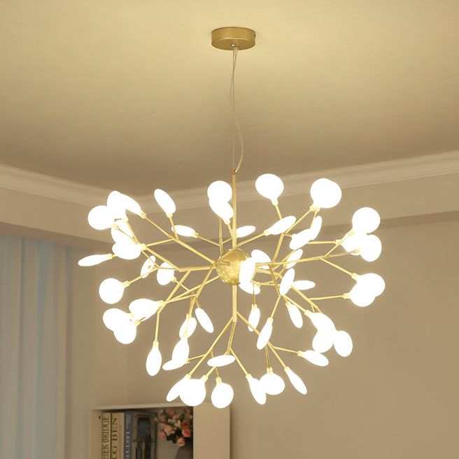 Zweig Form Kronleuchter moderner Glühen Kronleuchter Licht in Gold für Wohnzimmer