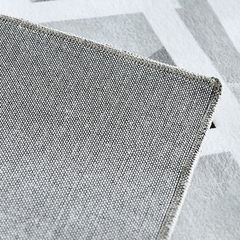 Geometric Decoration Area Rug Rectangle Polyester Stain Resistant Indoor Rug