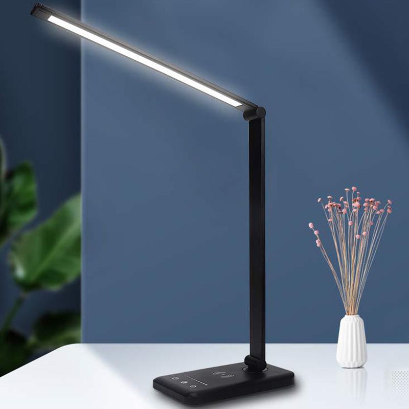 Aluminum Strip Table Lamp Contemporary Style 1 Light LED Table Lamp for Bedroom