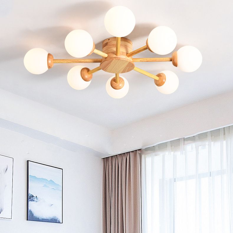 Lámpara de techo semi rascilla moderna