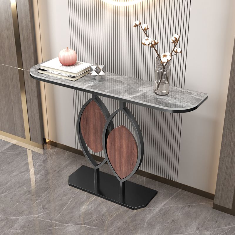 Stone Modern Console Table Scratch Resistant 31.5" Tall End Table