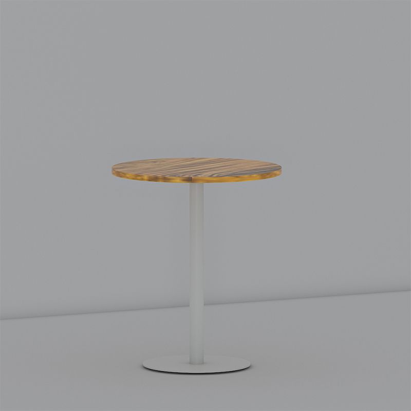 Round Pedestal End Table Minimalist Wood Side End Table for Living Room