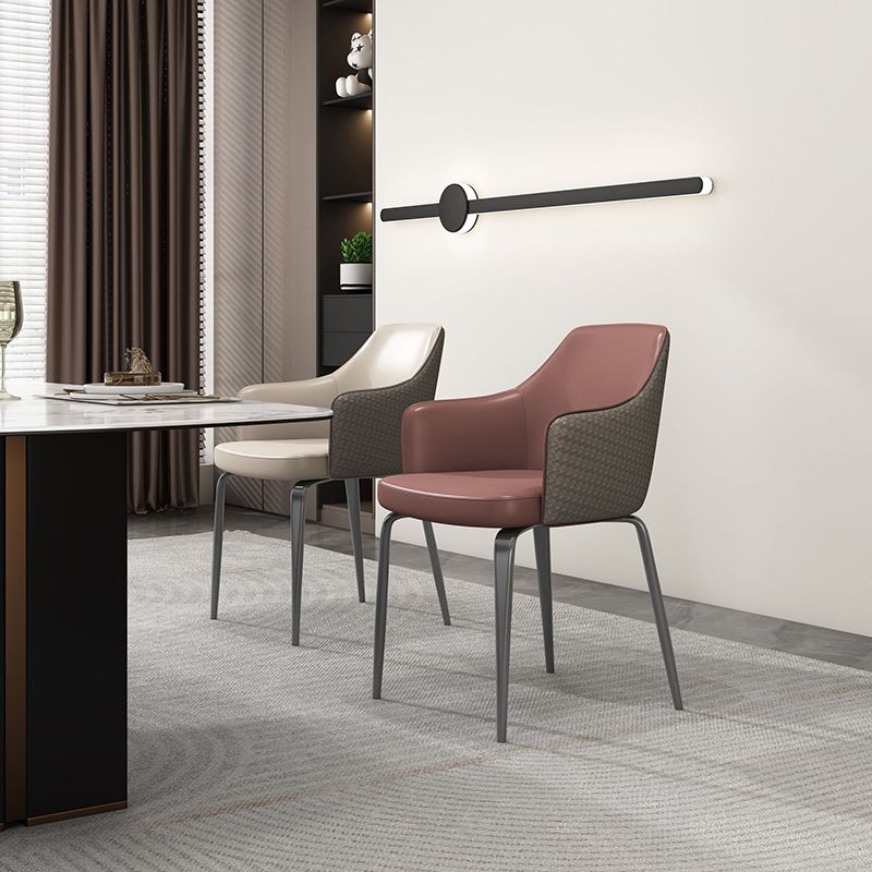 Indoor Kitchen Dining Accent Chair Upholstered Dining Arm Chair