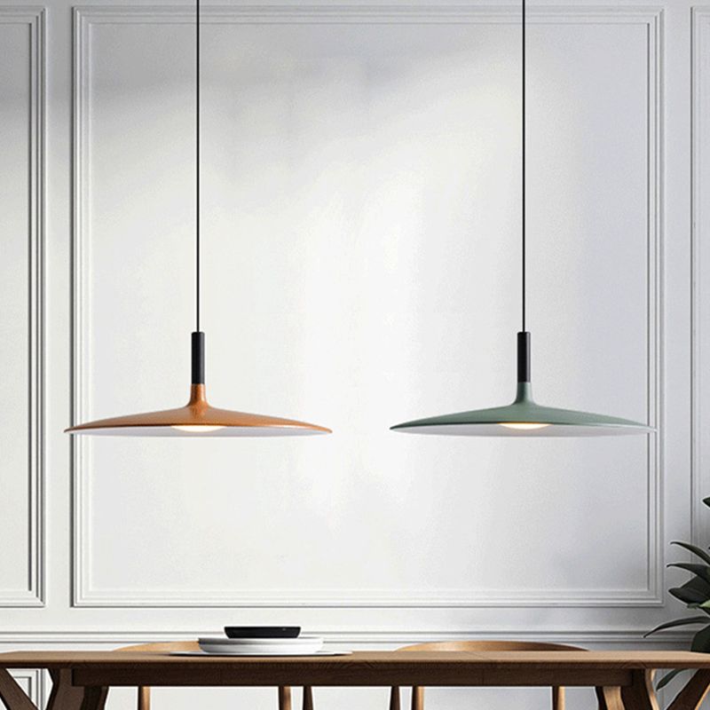 Flying Saucer LED -Suspensionslampe Neuheit Minimalist Metal Restaurant Hanging Anhänger