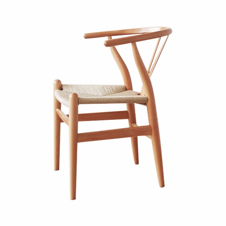 Glam Style Wood Dining Side Chair Armless Dining Chairs for Dining Room