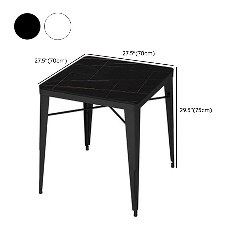 Modern Style 1/5/7 Pieces Metal Dining Set Stone Table Set for Outdoor