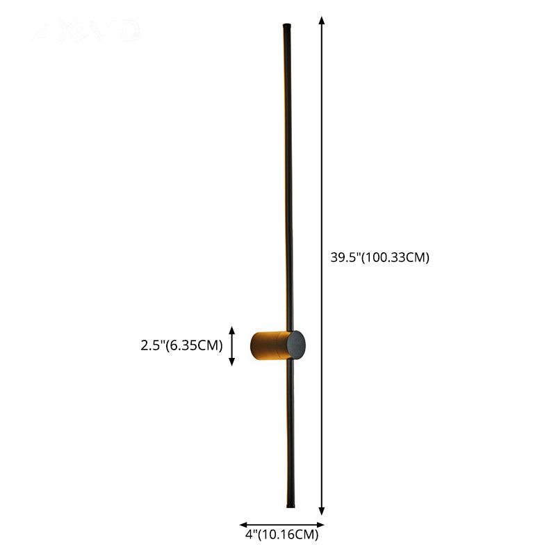 Iluminación de pared LED de aluminio Media Moder Minimalista Minimalista Luz de luz lámparas para sala de estar