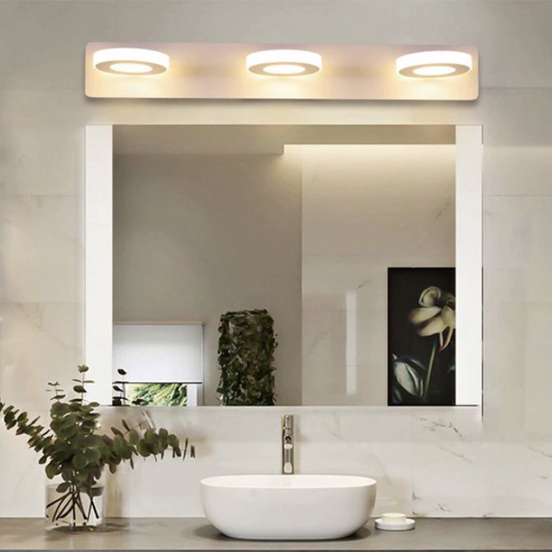 Postmodern Metal tocador Ligero blanco Multi luces LED Mirror Light para baño
