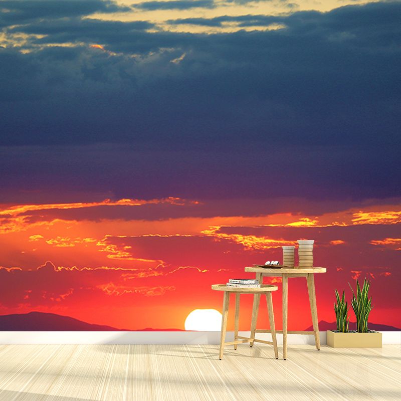 Mildew Resistant Mural Wallpaper Sky Landscapes Pattern for Wall Decor