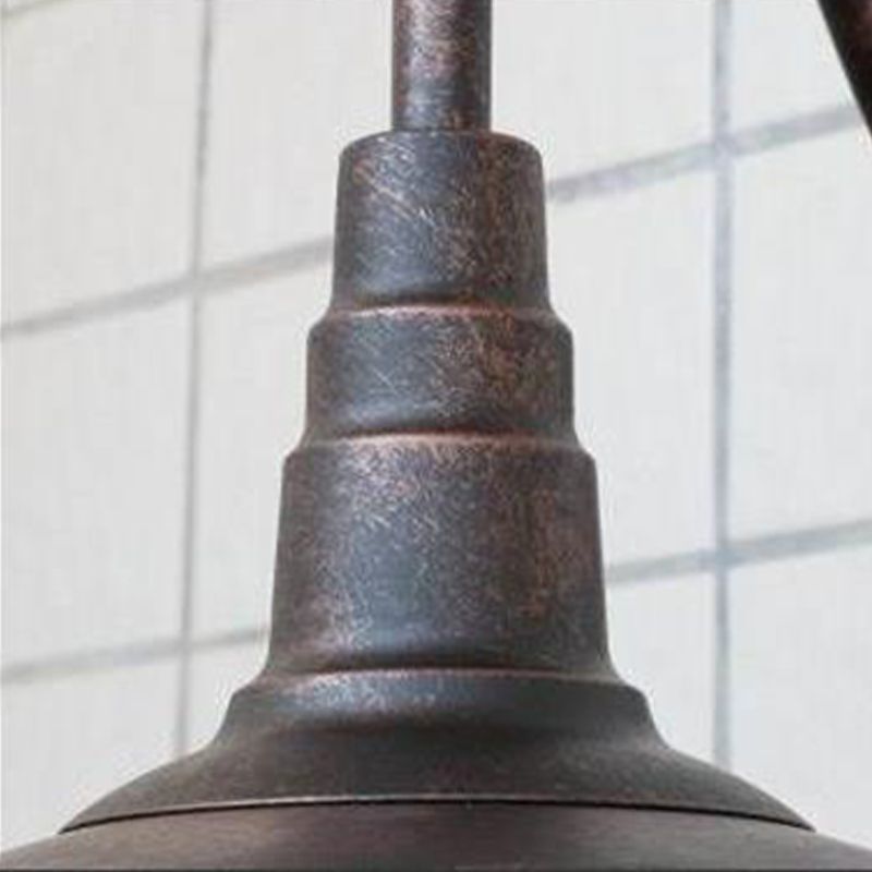 Fun a monte industriale a monte industriale di foglie di illuminazione a parete ombreggiata in metallo