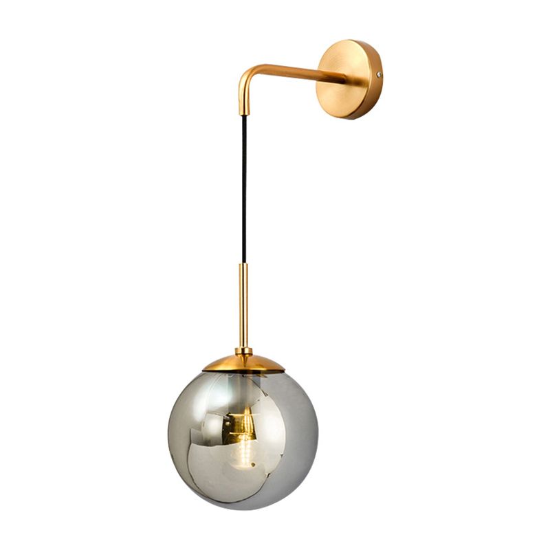 Accesorios de iluminación de pared orbe de estilo de estilo moderno 1 iluminación de pared de luz