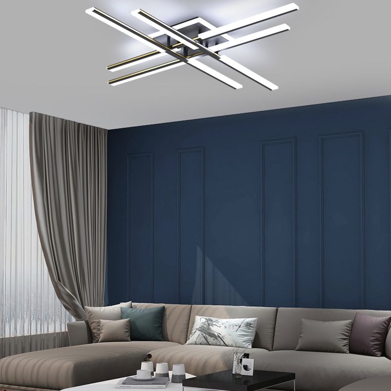 Plafonnier Spoutnik à 4 lumières, nouveau plafonnier moderne en aluminium pour chambre à coucher