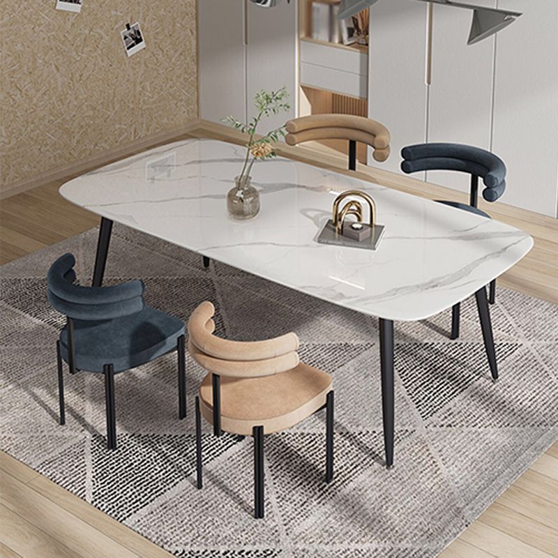 Modern Sintered Stone Dining Table Set 1/2/5 Pieces Dining Set for Home Use