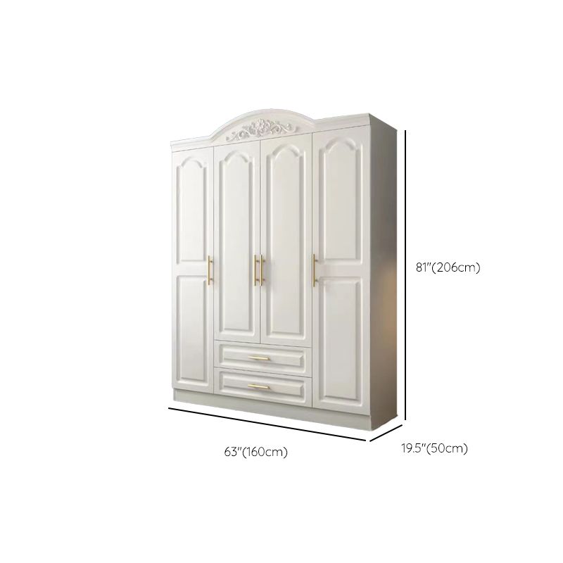 French Country Wardrobe Armoire White Wooden Wardrobe Cabinet