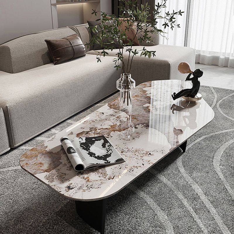 Italian Slate Special-shaped Table Modern Minimalist Designer Irregular Coffee Table