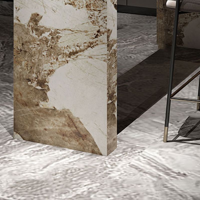 Modern Style Rectangle Stone Bar Stool Table Table for Living Room