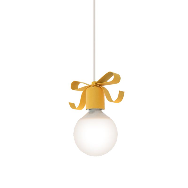 1 Kopf offener Glühbirnen Anhänger Licht mit Schüssel Kinder Metall Hanging Light für Küchenkorridor