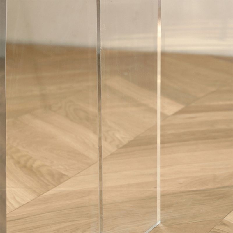 Modern Rectangle Dining Table Wooden Table with Plastic Legs for Home
