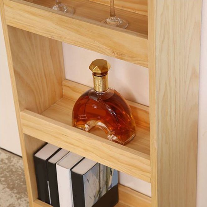 Modern 1/2/3/4 Pieces Bar Table Set Rectangle Pine Wood Counter Table with High Stools