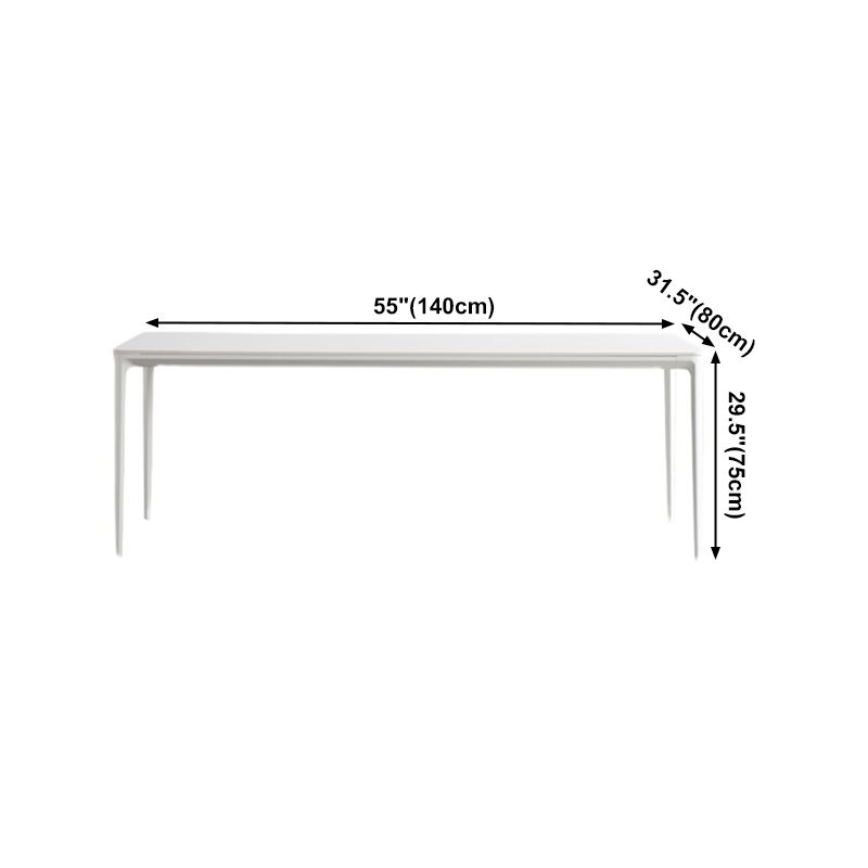 Mesa de comedor de piedra sinterizada Mesa base de 4 patas de estilo simple para comedor