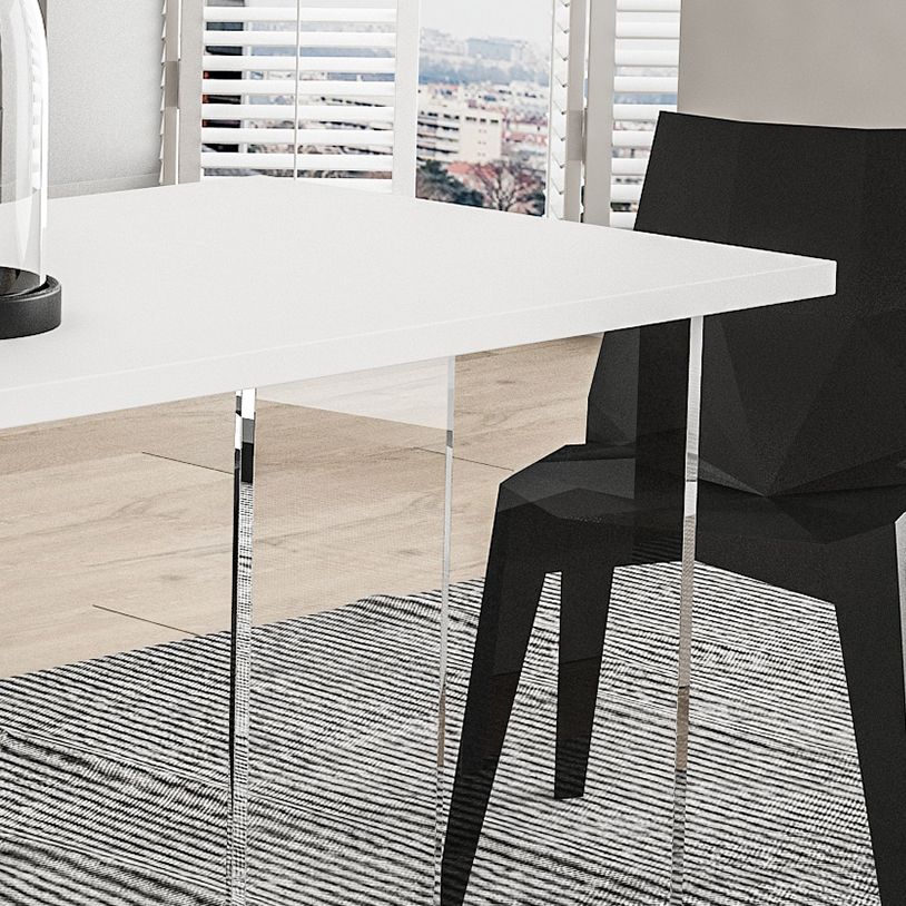 Modern Style Double Pedestal Furniture Pine Solid Wood Dining Room Collection