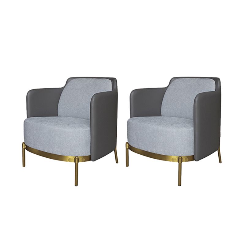 Glam Basic Four Leg Arm Chair Leather Accent Armchair for Bedroom