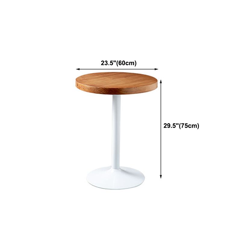 Metal Industrial Indoor Table Pine Solid Wood Top Table for Dining Room
