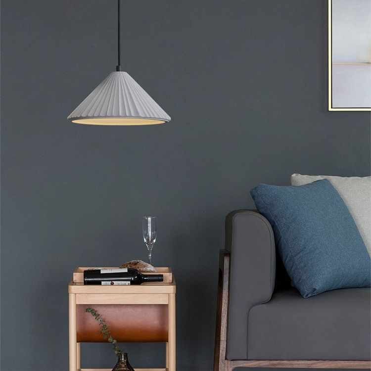 Cement taps toelopend hangende licht Noordse moderne stijl 1 lichte restaurant plafond hanglamp