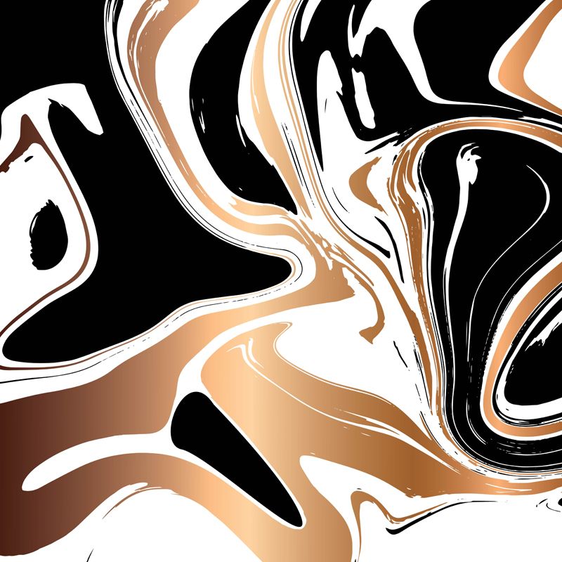 Illustration Waves Print Mural Wallpaper Large Wall Covering for Living Room, Custom Made