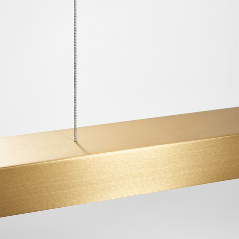 Illuminazione dell'isola contemporanea illuminazione isola lineare lampada lampadario