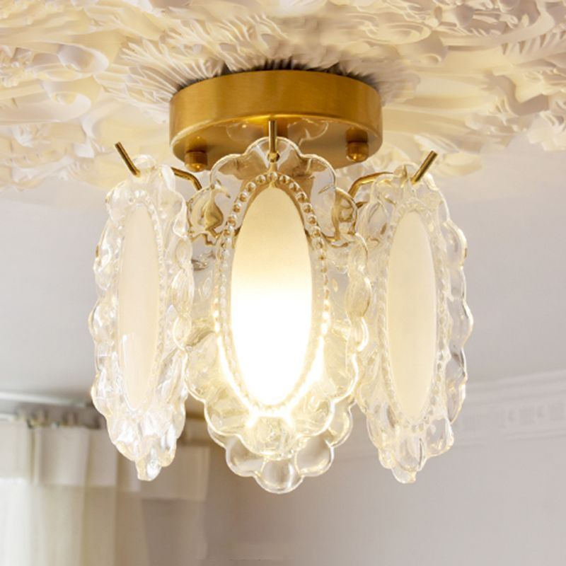 Modern Ceiling Light Creative Glass Flush Mount Ceiling Light Fixture for Bedroom