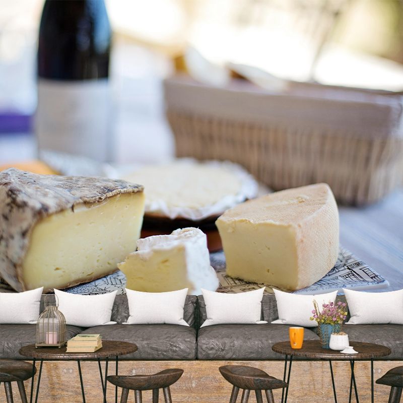 Modern Business Dessert Shop Murals Decor Cheese Dessert Mural Wallpaper