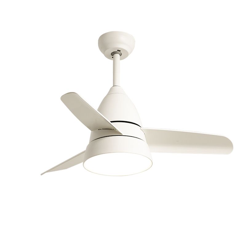 Nordique Conical suspension ventilateur clair acrylique de nuance LED Semi Flush Mount lampe