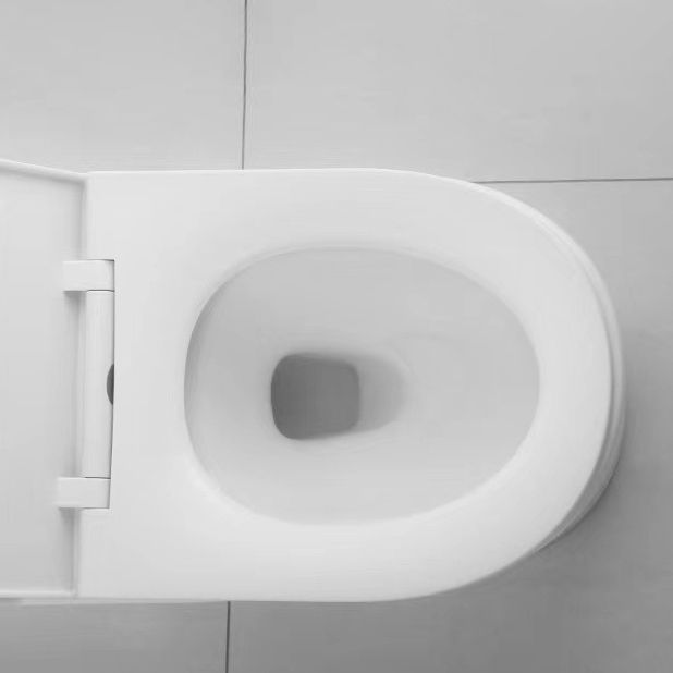 Modern 1-Piece Toilet Floor Mounted White Urine Toilet with Slow Close Seat for Bathroom