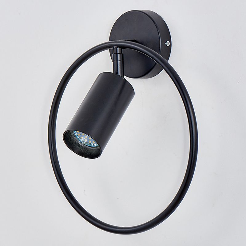 Single Golden/Black Contemporary Wall Mounted Sconce LED Iron Wall Light