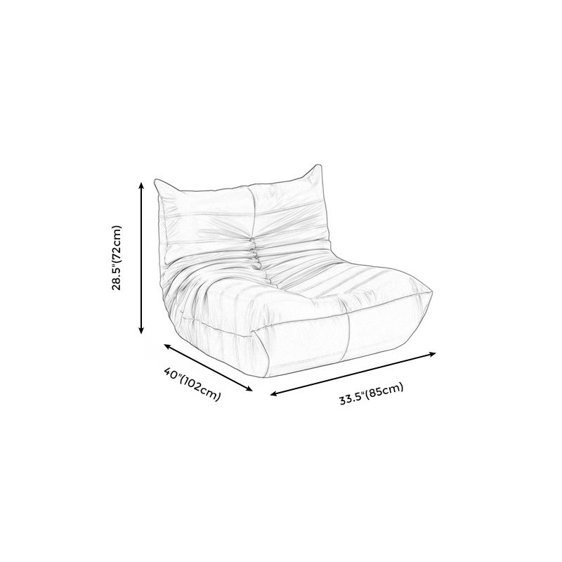 Armless Parsons Chair with Biscuit Back, 40.16" W √ó 33.46" L √ó 28.35" H