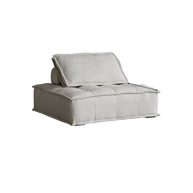 Contemporary Pillows Standard Armless Linen Stationary Seating