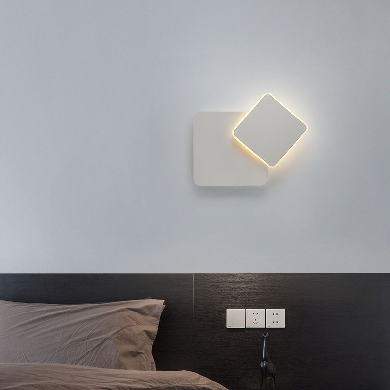 Minimalismus -Stil rotierende Wandleuchte LED -Wandlampe für Schlafzimmer Wohnzimmer