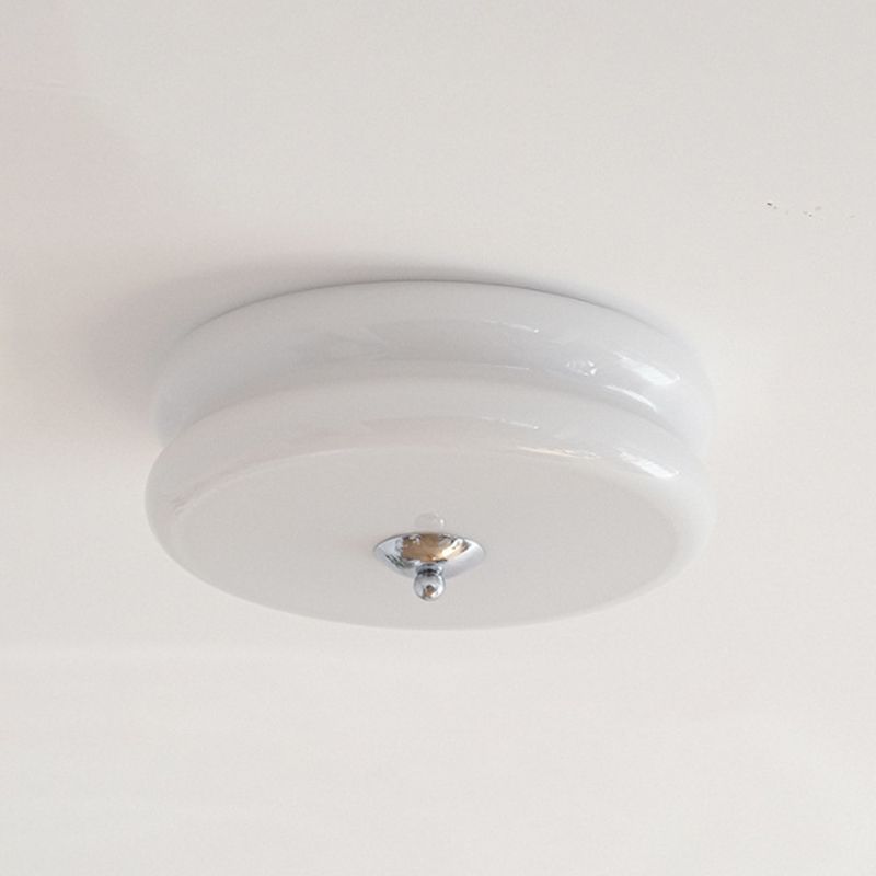 Flush Ceiling Lights Modern Flush Mount Lighting in White Finish for Living Room