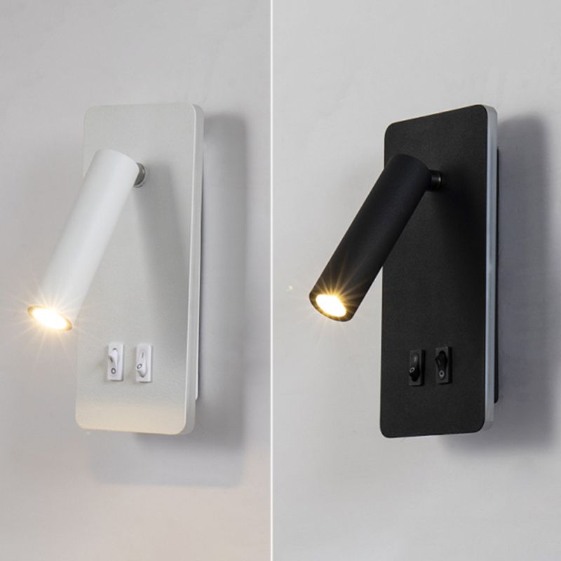 Aluminum Cylinderical Wall Lighting Fixtures Modern Minimalist Style 2 Lights Wall Light