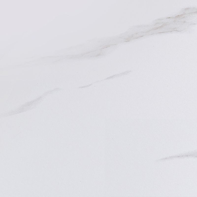 Sintered Stone Sideboard Table Antique Finish 3-drawer Credenza with Metal Legs