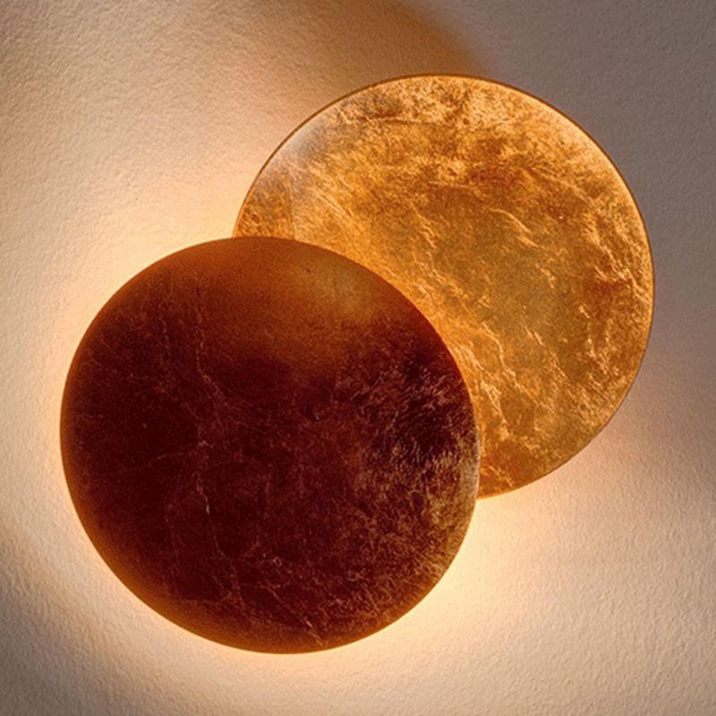 Modern Wall Mount Light 1-Light LED Metal Wall Light with Iron Shade for Bedroom