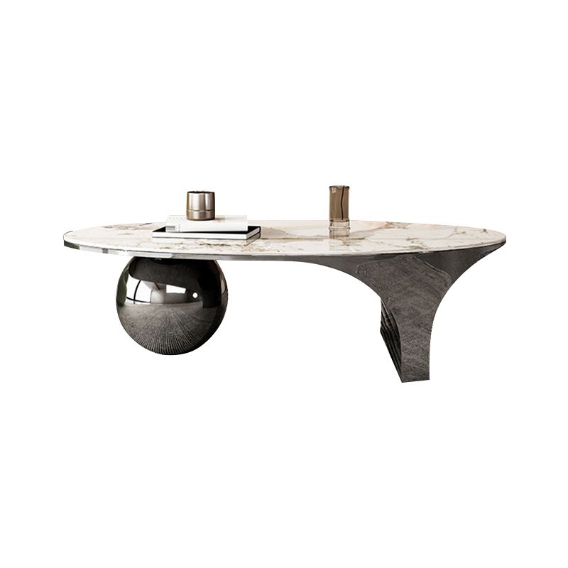 Slate Coffee Cocktail Table Glam Abstract Coffee or End Table