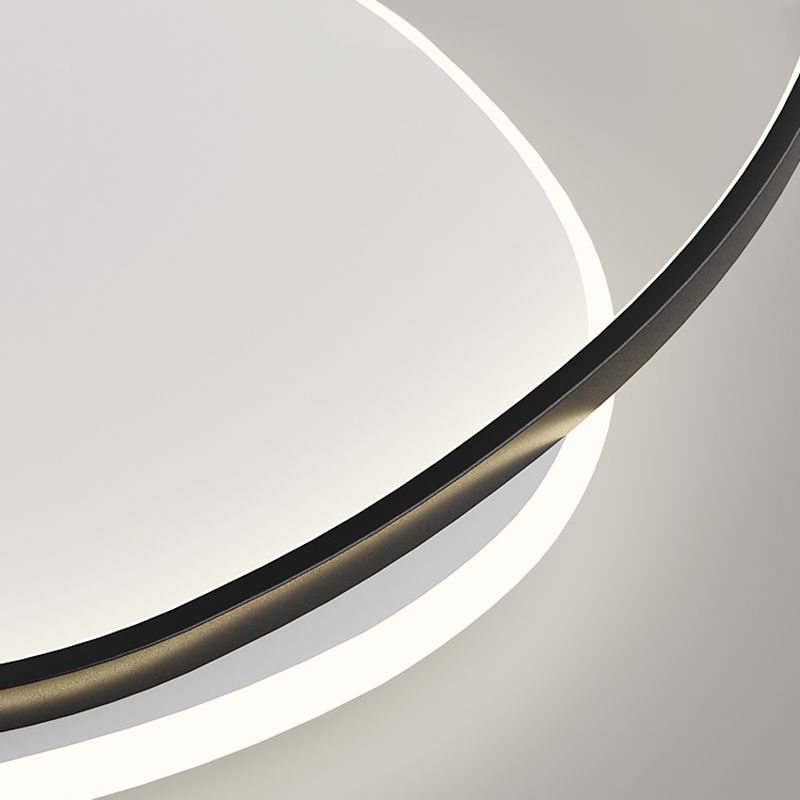 Plafonniers encastrés géométriques modernes, luminaires encastrés en métal avec abat-jour en acrylique