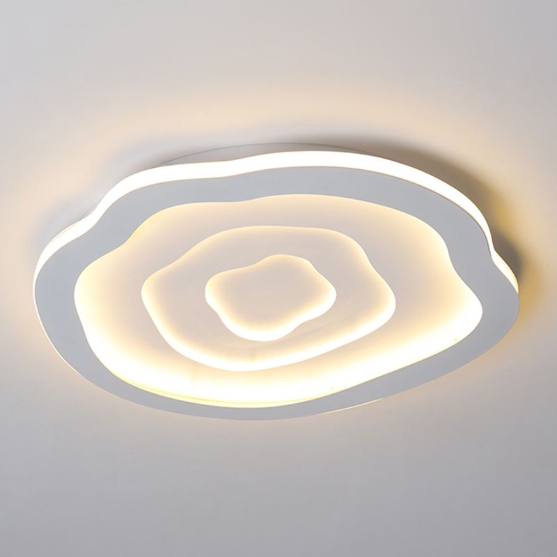 Moderne Einfachheit LED Unterputz schmiedeeiserne geometrische Deckenbefestigung mit Silikonschild