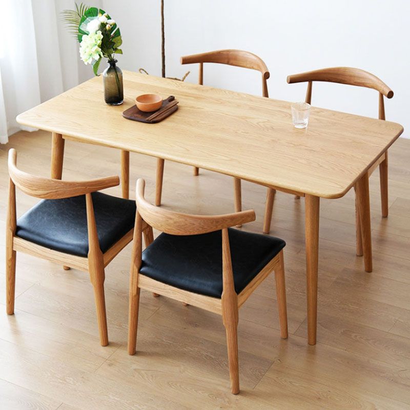 Silla lateral de comedor de madera industrial Silla de comedor con respaldo abierto para restaurante