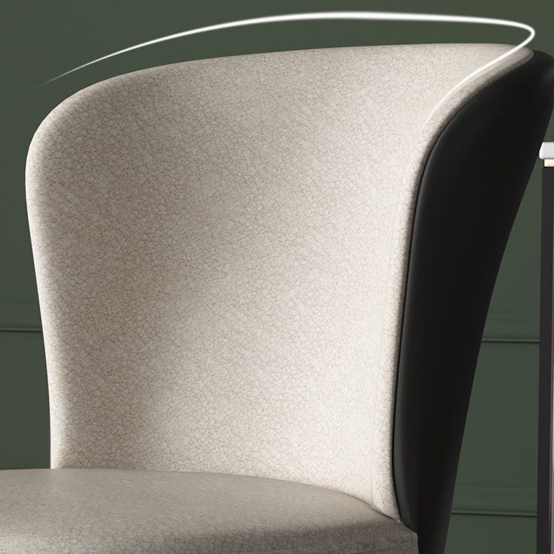 Chaise d'appoint en Faux cuir de Style moderne, chaises de salle à manger sans accoudoirs à dossier solide pour la cuisine