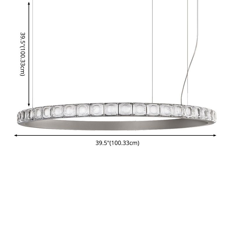 Metal Chandelier Modern Simplicity Chandelier Light Fixture for Living Room Bedroom