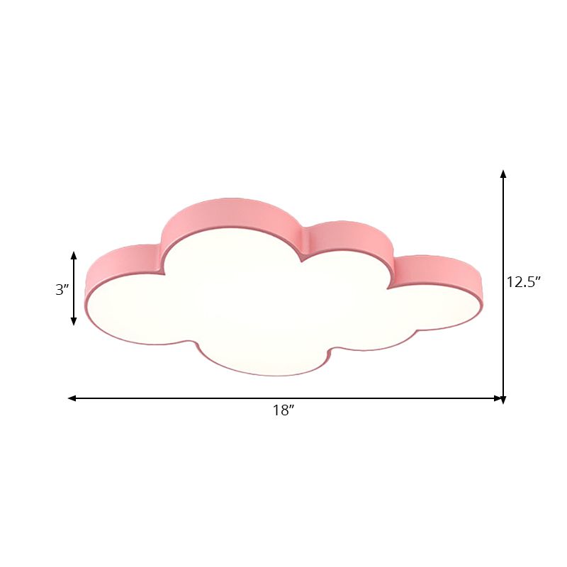 Acrylic Cloud Ceiling Flush Mount Modern Flush Mount Ceiling Light for Classroom Kid Bedroom